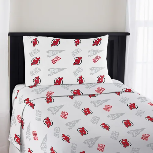 Miniatura 18 de Juego de sábanas tamaño Twin de Boston Bruins NHL con licencia oficial - Ropa de cama cómoda con logotipos del equipo repetidos para fanáticos