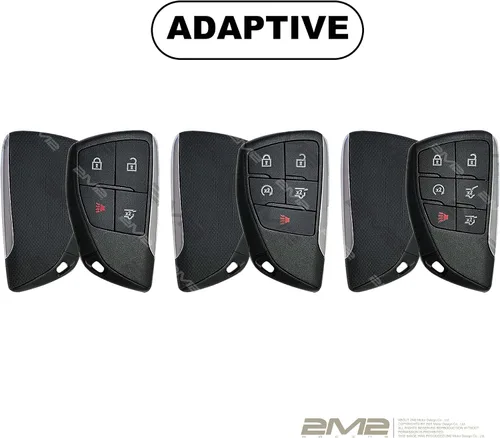 Miniatura 2 de Funda inteligente de cuero genuino para llavero compatible con Silverado Sierra Equinox Acadia 2021-2024