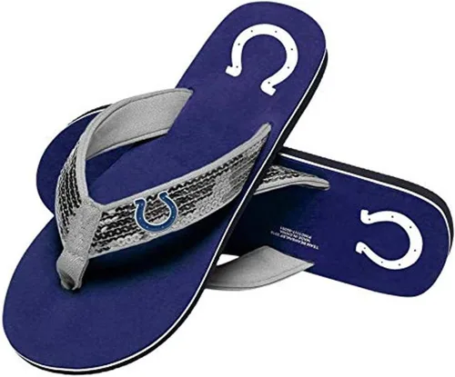 Miniatura 35 de FOCO Womens NFL Team Logo Sequin Strap Sandals Flip Flops