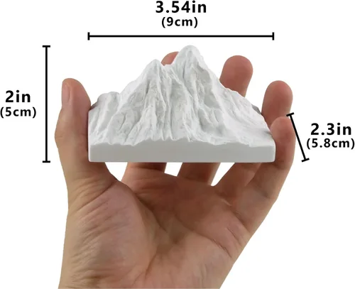 Miniatura 5 de TRANSGOOD Modelo de montaña en miniatura Alpes suizos Souvenir Yeso Suiza Artesanía Regalo Decoración del Hogar Colección Pisapeles