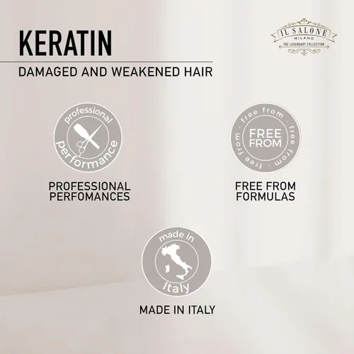 Miniatura 4 de Il Salone Milano Professional Keratin Conditioner for Damaged Hair - Hair Repair - Damaged Hair Treatment - Frizz Control - Smoothing - Hair