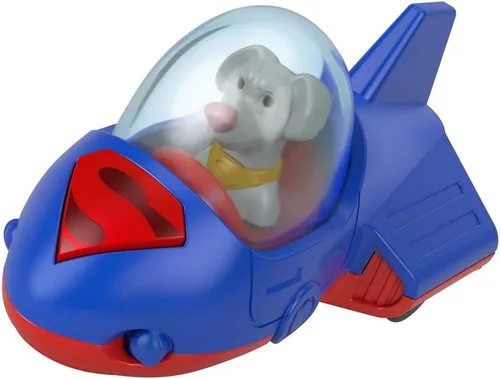 Miniatura 3 de Fisher-Price - Vehículos de superhéroes de metal fundido a presión inspirados en la película DC League of Superpets – Krypto Superdog Red and Blue