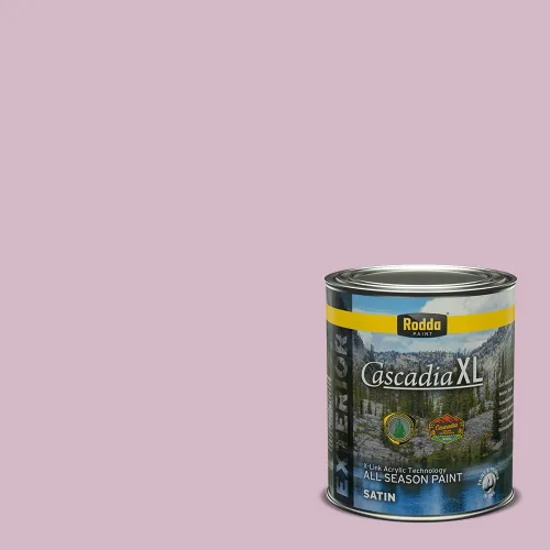 Miniatura 191 de Rodda Paint CASCADIA XL Pintura e imprimación de satén exterior en uno, cuarto de galón, bikini lavanda