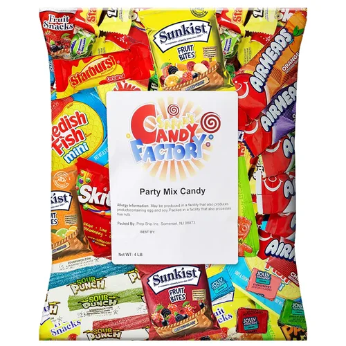 Miniatura 3 de Sarah's Candy Factory Caramelos de frutas surtidos a granel, Starburst, Skittles, peces suecos, cabezas de aire, Jolly Rancher, Sunkist y más