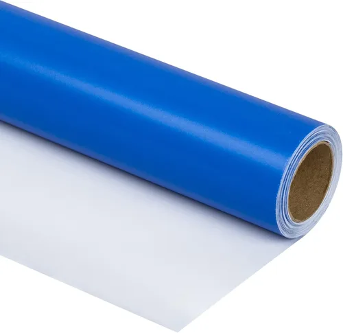 Miniatura 28 de RUSPEPA Papel de regalo negro de color sólido, mini rollo, para bodas, cumpleaños, fiestas, felicitaciones y vacaciones, 17 pulgadas x 32.8 pies