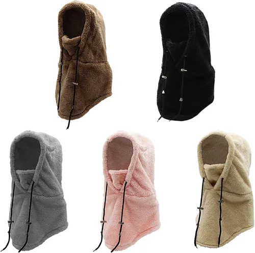 Miniatura 2 de Capucha de sherpa, máscara de esquí, pasamontañas, resistente al viento, máscara de invierno, gorro, bufanda, esquí, equitación