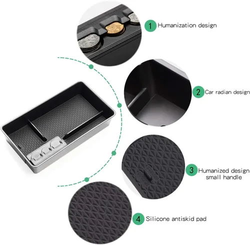 Miniatura 2 de SHAOHAO Organizador de consola central Nissan Alitma 2023 2024, para Nissan Alitma 2019-2022 2023 2024 Nissan Alitma S/SV/SR/SL/Platinum Bandeja
