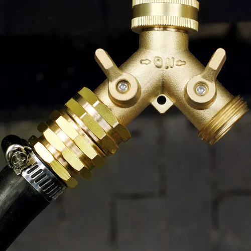 Miniatura 4 de SIGURANTA Adaptador de Manguera de Jardín Hembra a Hembra, Conector Giratorio Doble Hembra de 3/4 Pulgadas de Latón GHT (3 PIEZAS)
