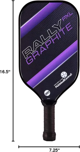 Miniatura 7 de Rally PXL - Paleta de pickleball de grafito Núcleo de nido de abeja compuesto de polímero, cara de carbono de grafito, ligera, aprobada por USAPA