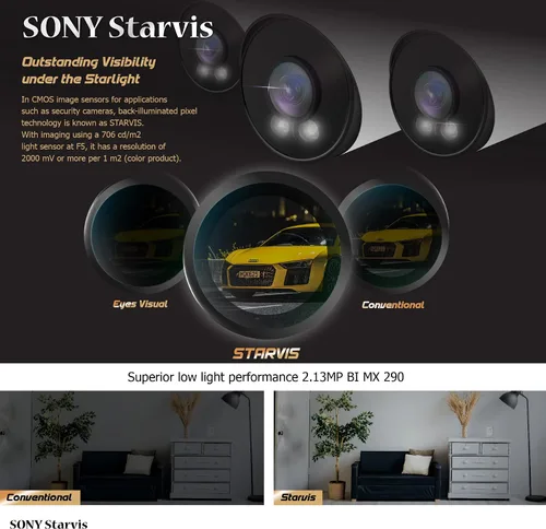 Miniatura 7 de Marquis HD 6MP PoE IP Color vu Bullet Cámara 24/7 Color Night SonyStarvis Sensor w/Audio y ranura para tarjeta SD Cámara de seguridad IP IP67