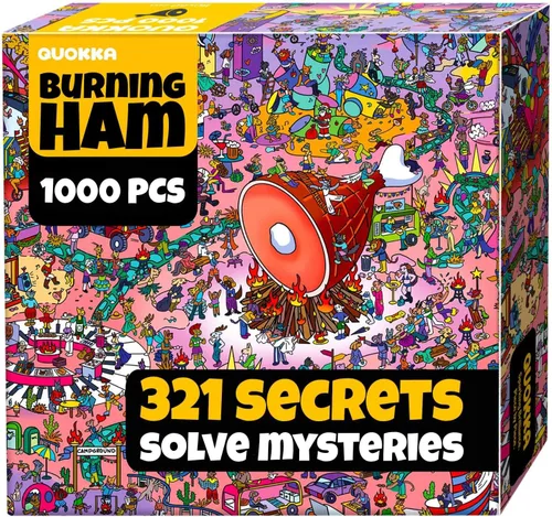 QUOKKA Rompecabezas de 1000 piezas para adultos y adolescentes – Rompecabezas de Jigsaw para adultos con giros desérticos, secretos ocultos y