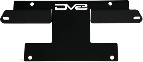DV8 Offroad Soporte de placa frontal compatible con Ford Bronco 2021-2026, soporte de placa de matrícula sin taladro para parachoques modular de