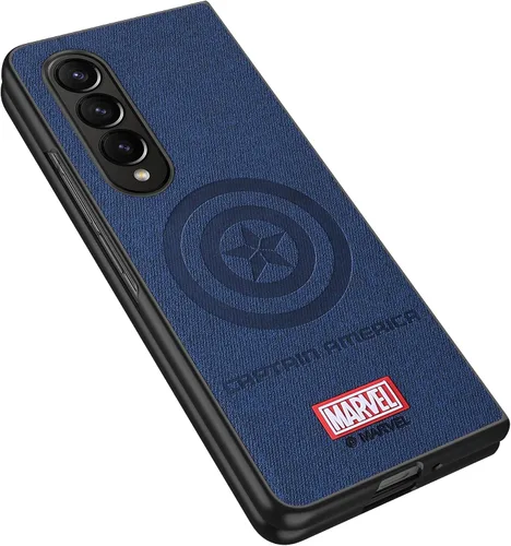 Miniatura 8 de IRON SPIDER Funda para Samsung Galaxy Z Fold 3 5G, con personaje de superhéroe compatible con Galaxy Z Fold 3 5G, funda de piel azul