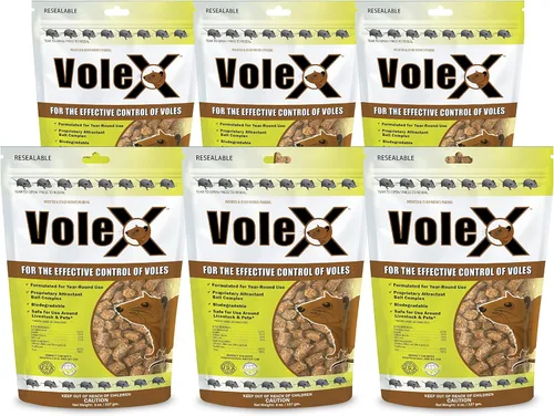 VoleX - Eficaz contra todas las especies de topillos. Seguro para usar alrededor de personas, mascotas, ganado y vida silvestre (3 libras)
