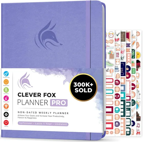 Miniatura 19 de Clever Fox Planner PRO – Planificador de vida semanal y mensual para aumentar la productividad, el manejo del tiempo y alcanzar tus objetivos, 8.5 x