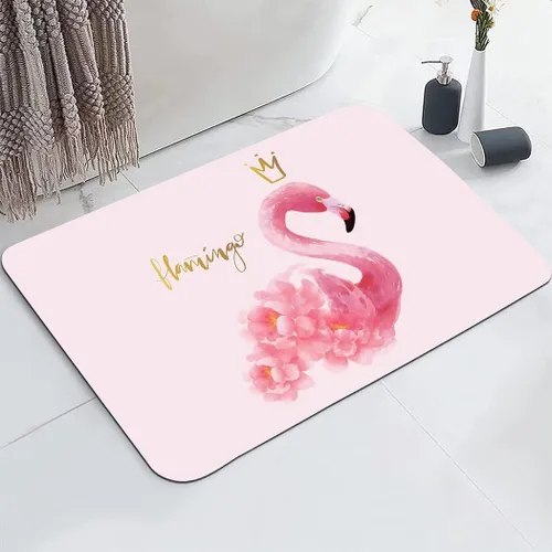 Miniatura 8 de YISUMEI Bonito tapete de baño con diseño de gato negro, antideslizante, de súper absorción, con parte trasera de goma, se adapta debajo del baño