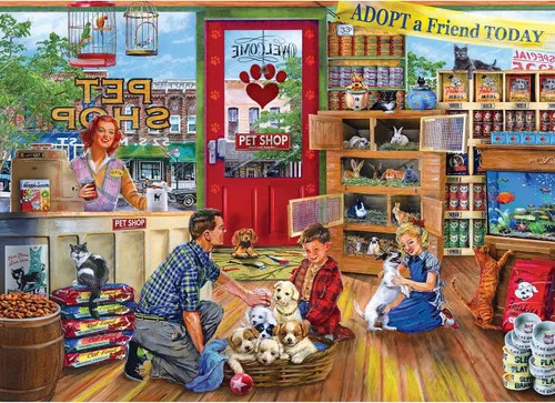Miniatura 8 de RoseArt - Regreso al pasado - Televisión nocturna familiar - Rompecabezas de 1000 piezas para adultos