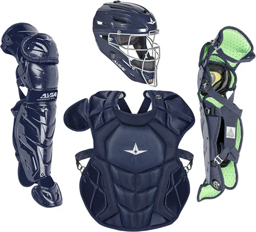 Miniatura 14 de All-Star Eje S7 de 9 a 16 años – Kit de equipo de captura de béisbol (incluye casco, protector de pecho, protectores de piernas), cumple con NOCSAE