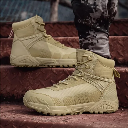 Miniatura 3 de Botas de senderismo ligeras para hombre, botas de caza, botas de trabajo, botas tácticas militares, botas de combate para motocicleta