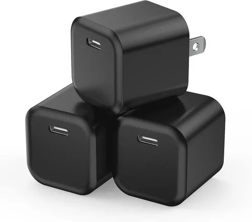 Cargador de pared USB C, puerto USB tipo C, bloque de carga rápida, adaptador de corriente, cubo compatible con iPhone 17, 16, 15, Pro Max, 14, 13,