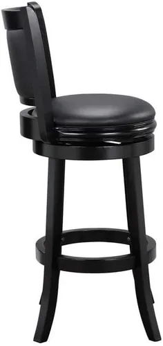 Miniatura 4 de Boraam Augusta - Taburete giratorio de altura de barra, 29 pulgadas, negro