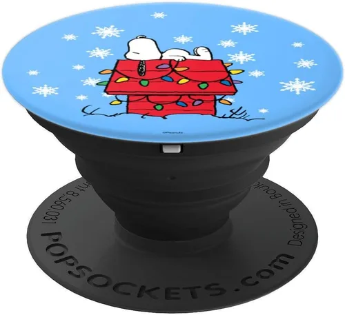 Miniatura 4 de Peanuts Holiday Snoopy - Luces para casa de perros, con agarre y soporte para teléfonos y tabletas