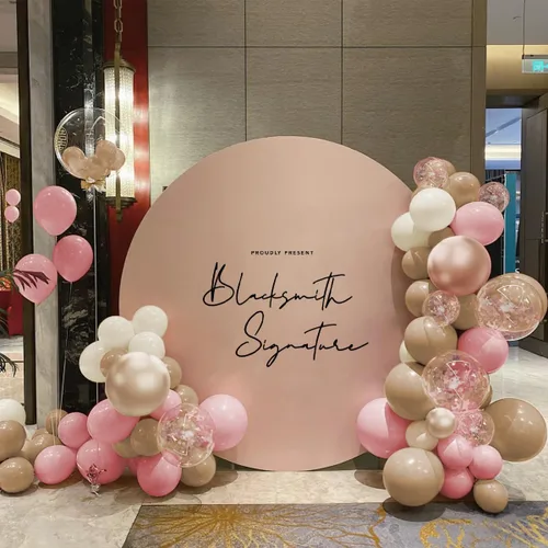 Miniatura 5 de MEBAY Kit de Arco de Guirnalda de Globos Bohemios, 156 Piezas Globos Rosa Empolvado Marrón Pastel Champán Dorado Blanco Metálicos para Boda Baby