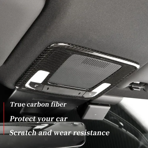 Miniatura 4 de JSWAN Cubierta de Trim de Fibra de Carbono para Luz de Lectura de Coche Compatible con Civic Type R FL5 Typer de 11ª Generación Cubierta de Lámpara