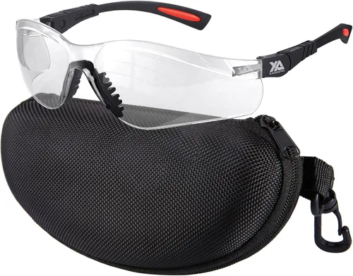 Miniatura 10 de xaegistac Gafas de tiro antivaho, protección ocular para el campo de tiro, lentes de seguridad ajustables con estuche rígido con cremallera