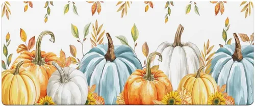 Miniatura 7 de Tapete de baño de eucalipto y calabaza para bañera, antideslizante, de secado rápido y absorbente, de tierra de diatomeas, tapete lavable de cocina