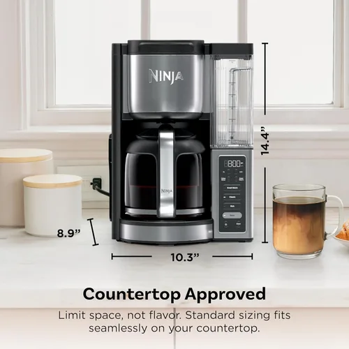 Miniatura 14 de Ninja Fresh Brew™ Cafetera de goteo Jarra de vidrio programable de 14 tazas, preparación clásica y rica, depósito de agua removible de 70 oz