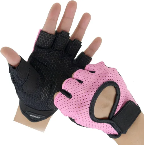 Miniatura 3 de Guantes de fitness para hombres y mujeres, antideslizantes, de silicona, transpirables, guantes de entrenamiento para levantamiento de pesas