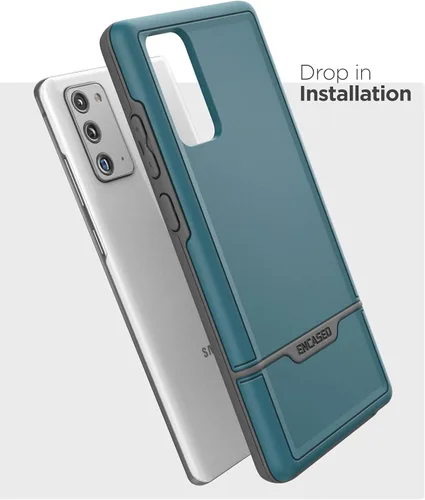 Miniatura 6 de ENCASED Funda resistente para Galaxy Note 20 (2020 Rebel Armor) de grado militar, cubierta protectora resistente (Samsung Note 20), azul turquesa