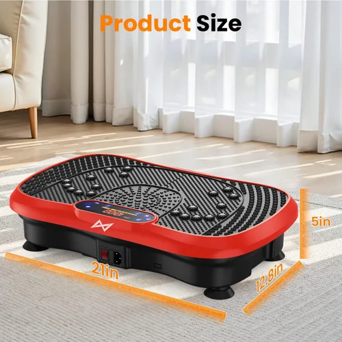 Miniatura 9 de AXV Vibration Plate Fitness Platform Exercise Machine Vibrating Shaking Full Body Shaker Workout Vibrate Stand Shake Board Sport for Weight Loss Fat