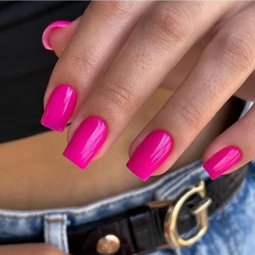 Miniatura 18 de KQueenest 30 PIEZAS Uñas Postizas Vino Rojo Oscuro, Uñas Cortas y Medianas Cuadradas, Uñas Acrílicas Burgundía, Uñas Postizas de Color Sólido, Uñas