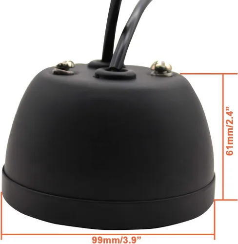 Miniatura 6 de FATECIM 2 luces traseras LED vintage Duolamp de 12 V, indicador de parada trasera con señales de giro y lámpara de matrícula, lente ahumada, Negro