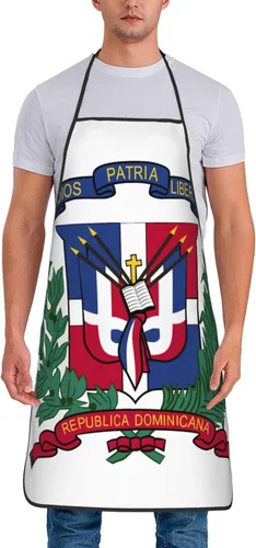Miniatura 16 de Delantal impermeable de la bandera del orgullo del oso gay 100% poliéster, babero grande con impresión completa para el taller del restaurante