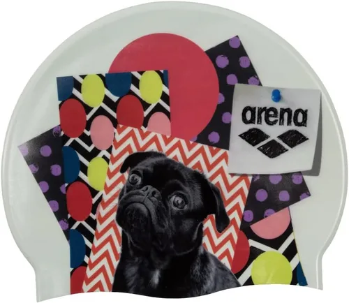 Miniatura 14 de Arena Gorra de natación de silicona elástica unisex HD para adultos, equipo de natación suave y elástico para piscina