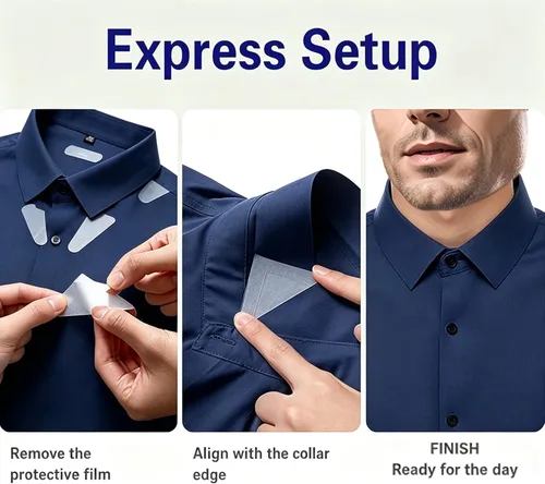Miniatura 3 de 160 piezas de cuello de camisa, inserciones de cuello de camisa de vestir para camisas de hombre, soporte de cuello de camisa, gran