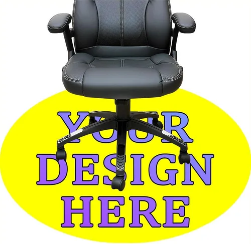 Miniatura 55 de Tapete redondo personalizado para silla de escritorio de oficina, diseño de tu propio logotipo de foto, texto, alfombrillas circulares