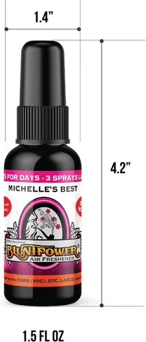 Miniatura 2 de BluntPower (Michelle's Best, 3 unidades) Ambientador concentrado – Ambientador a base de aceite premium en aerosol para el hogar y el coche – Spray