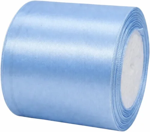 Miniatura 78 de Cinta de satén azul claro de 1-1/2 pulgadas x 25 yardas, cinta de tela de color sólido para envolver regalos, hacer lazos para el cabello, ramos