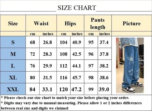 Miniatura 7 de Pantalones de mezclilla Y2K para hombre, estilo hip hop, holgados, rectos, holgados, estilo hip hop, para hombre