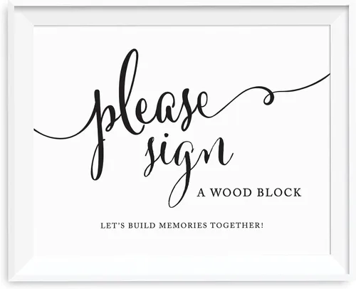 Miniatura 62 de Andaz Press Letreros de fiesta de boda, impresión formal en blanco y negro, 8.5 x 11 pulgadas, suite de novia, vestidor, paquete de 2