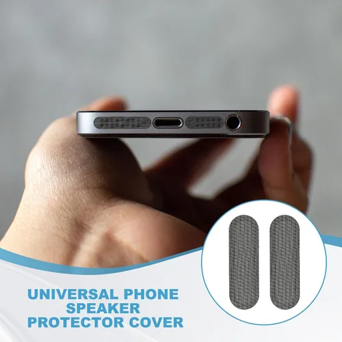 Miniatura 6 de PATIKIL Adhesivos de red a prueba de polvo para teléfono, 100 piezas para altavoz de teléfono, cubierta protectora de polvo universal para altavoz