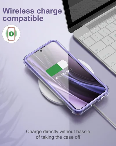 Miniatura 7 de SURITCH Funda transparente para Samsung Galaxy S22+ Plus de 6.6 pulgadas (solamente), [protector de pantalla integrado] carcasa rígida protectora
