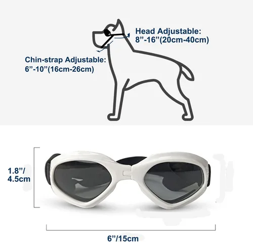 Miniatura 2 de LECONPET Lentes de sol para perros pequeños, impermeables, resistentes al viento, protección UV, para mascotas, para perros, cachorros, gatos (rosa)