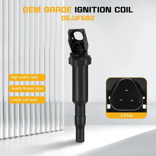Miniatura 3 de QYL 6 bobinas de encendido compatibles con BMW 128i 135i 335i 325i 328i 330i M5 M6 525xi 528i 550i 750i N54 X3 X5 X6 Z4 4.4L 4.8L repuesto