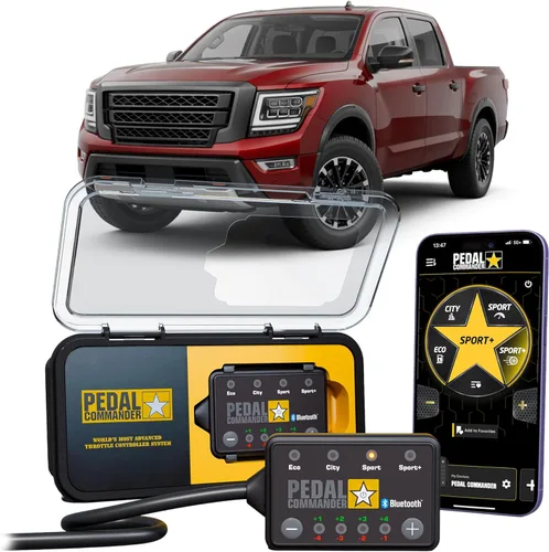 PEDAL COMMANDER Controlador de respuesta del acelerador para Nissan Titan Trucks 2016-2024 Compatible con: 2ª generación, A61, S, SV, PRO-4X, SL,