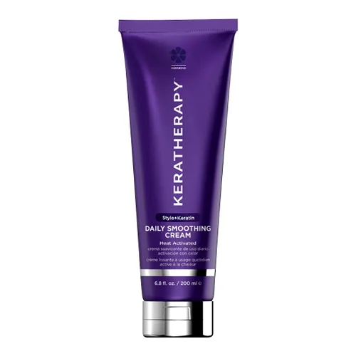 KERATHERAPY Crema suavizante diaria, 6.8 onzas líquidas, 6.8 fl oz, crema suavizante con infusión de queratina para golpes con colágeno, aceite de
